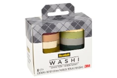 C1017-8-SOL3 Washi Tape, 8 pack