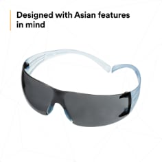3M™ SecureFit™ 300 Series, SF302SGAF-LBL, Ice Blue Temples, Scotchgard™ Anti-fog Coating