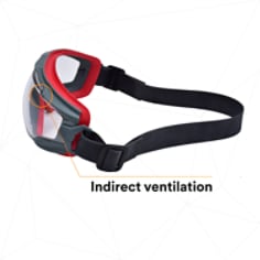 3M™ GoggleGear™ 500-Series GG501NSGAF Clear Scotchgard™ Anti-fog lens, Neoprene Strap