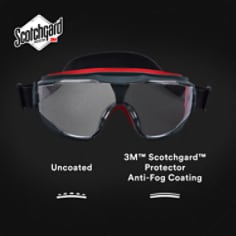 3M™ GoggleGear™ 500-Series GG501NSGAF Clear Scotchgard™ Anti-fog lens, Neoprene Strap