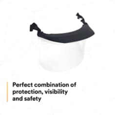 3M™ Clear Acetate MultiVisor™ Faceshield System V4D-10P, with Anti-Fog Coating - SI1