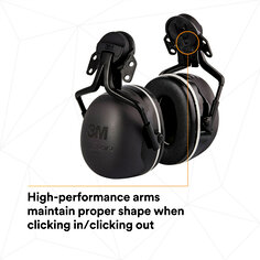 3M™ PELTOR™ Hard Hat Attached Electrically Insulated Earmuffs X5P5E