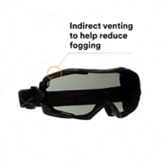 3M™ GoggleGear™ 6000 Series, GG6002SGAF-BLK, Black Shroud, Scotchgard™ Anti-Fog Coating
