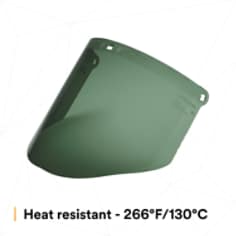 3M™ Polycarbonate Faceshield WP96C, Dark Green, 82702-00000, Molded - SI3