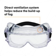 3M™ Centurion™ Safety Impact Goggle 452AF, 40301-00000-10 Clear Anti-Fog Lens