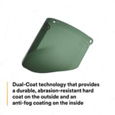 3M™ Polycarbonate Medium Green Faceshield Window WCP96B 82601-00000 - SI3