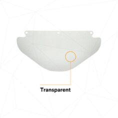 3M™ Wide Clear Polycarbonate Faceshield WP96X 82582-00000, Flat Stock - SI4