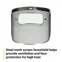 3M™ Steel Mesh Faceshield Screen W96MW 82511-00000, with Clear Eyeshield - SI2