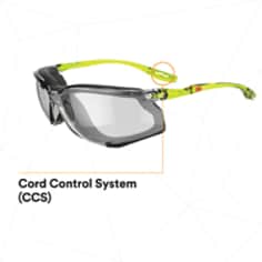3M™ Solus™ CCS Series, SCCS07SGAF-GRN-F, Scotchgard™ Anti-Fog Coating, I-O Gray AF-AS Lens