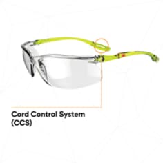 3M™ Solus™ CCS Series, SCCS01SGAF-GRN,  Scotchgard™ Anti-Fog Coating, Clear AF-AS Lens