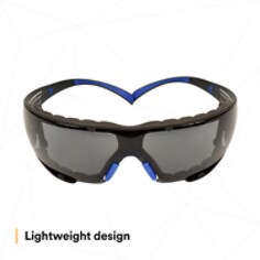 3M™ SecureFit™ Safety Glasses SF402SGAF-BLU-F, Blue-Gray, Gray Scotchgard™ Anti-fog Lens