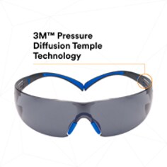 3M™ SecureFit™ Safety Glasses SF402SGAF-BLU, Blue-Gray, Gray Scotchgard™ Anti-fog Lens