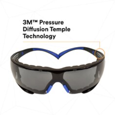 3M™ SecureFit™ Safety Glasses SF402SGAF-BLU-F, Blue-Gray, Gray Scotchgard™ Anti-fog Lens
