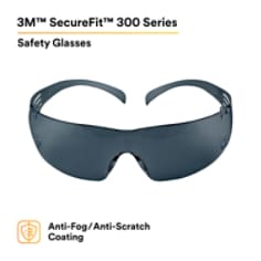 3M™ SecureFit™ Safety Glasses SF302AF, Gray Lens