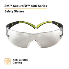 3M™ SecureFit™ Protective Eyewear SF410AS, Indoor-Outdoor Mirror Lens