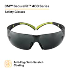 3M™ SecureFit™ Protective Eyewear SF402AF, Gray Anti-fog Lens