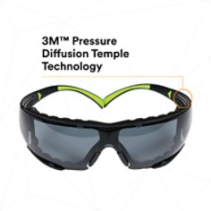 3M™ SecureFit™ Protective Eyewear SF402AF-FM, Foam, Grey Anti-fog Lens
