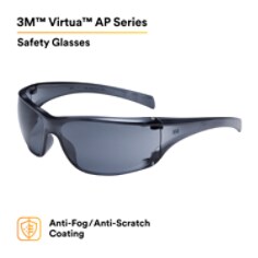 3M™ Virtua™ AP Protective Eyewear 11848-00000-20, Gray Anti-Fog Lens