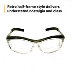 3M™ Nuvo™ Reader Protective Eyewear 11435-00000-20 Clear Lens, Gray Frame, +2.0 Diopter