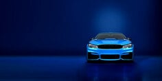 3M Ceramic Coating Blue Sports Car Image 2