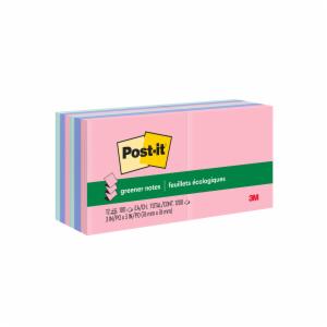 Post-it Greener Dispenser Pop-up Notes R330RP-12AP, Assorted Pastel, 3 in x 3 in, 100% PEFC, SGSCH-PEFC-COC-110078image