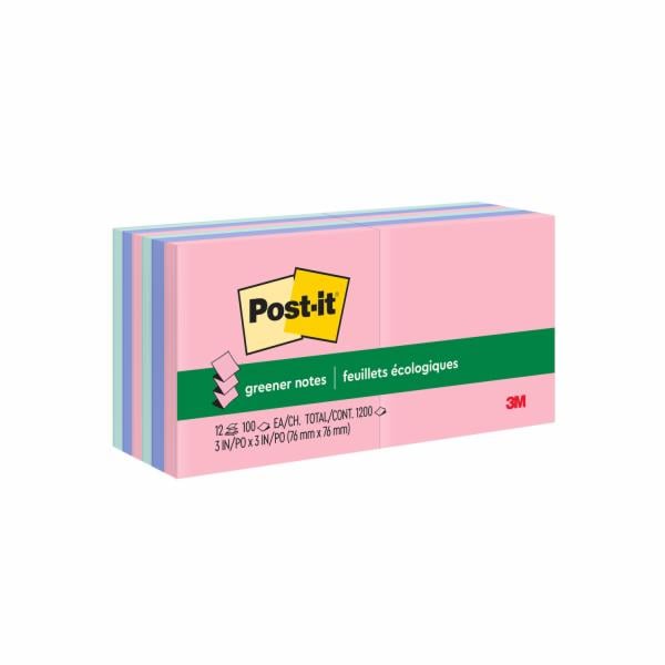 Post-it Greener Dispenser Pop-up Notes R330RP-12AP