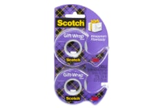 Scotch® Gift Wrap Tape with Dispenser, 19 mm x 15.2 m