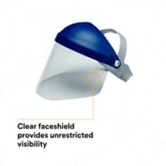 3M™ Short Clear PETG Faceshield WE96S 82580-00000, Flat Stock - SI4