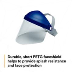 3M™ Short Clear PETG Faceshield WE96S 82580-00000, Flat Stock - SI2