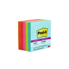 Post-it(R) Super Sticky Notes 654-5SSMIA, Miami Collection, 3 in x 3 in