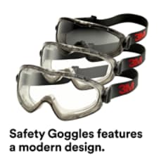 3M™ GoggleGear™ GG2891S-SGAF, Sealed, Clear SGAF Lens