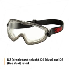 3M™ GoggleGear™ GG2891S-SGAF, Sealed, Clear SGAF Lens