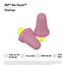 3M™ No-Touch™ Foam Earplugs P2000, Uncorded