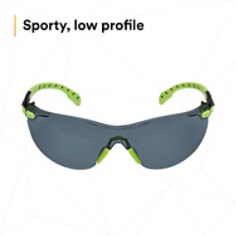 3M™ Solus™ 1000-Series Safety Glasses S1202SGAF, Green/Black, Grey Scotchgard™ AF Lens