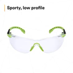 3M™ Solus™ 1000-Series Safety Glasses S1201SGAF, Green/Black