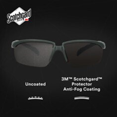 3M™ Solus™ 2000 Series, S2002SGAF-BGR, Gray/Blue-Green Temples, Gray AF-AS lens