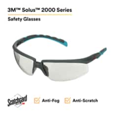 3M™ Solus™ 2000 Series, S2007SGAF-BGR, Gray/Blue-Green Temples, I/O Gray AF-AS lens