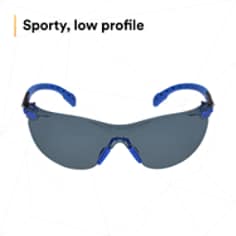 3M™ Solus™ 1000-Series Safety Glasses S1102SGAF, Black/Blue, Grey Scotchgard™ AF Lens