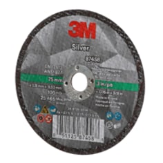 3M(TM) Silver Cut-Off Wheel, 87458, T1