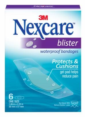 Nexcare Blister Waterproof Bandages BWB-06, 1 1/16 in x 2 1/4 inimage