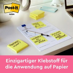 DE Post-it® Original Canary Yellow Notes: Unique adhesive designed for paper