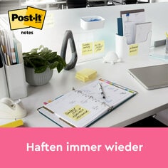 DE Post-it® Original Canary Yellow Notes: Sticks and resticks