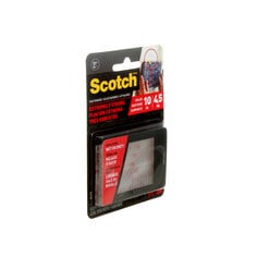 Wax Off RF 3枚セット Scotch® Extreme Fasteners RF6730, Clear, 1 in x 3 in (2.54