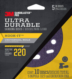 3M™ SandBlaster™ Pro Ultra Durable Universal Hole Sanding Disc, DUH5220SBP-10T