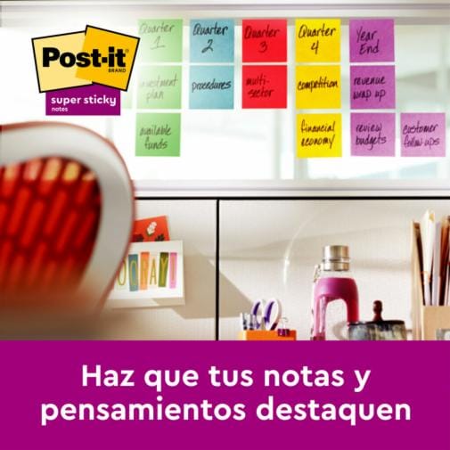 Notas Post-it En Forma De Corazón - 3x3 Pulgadas, Colores Surtidos, Adhesivo Fuerte, 2 Blocs De 75 Hojas