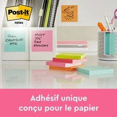 FR Post-it® Original Color Notes: Unique adhesive designed for paper