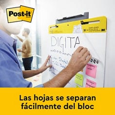 Las hojas se separan fácilmente del bloc