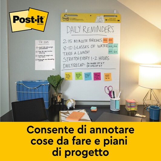 IT Post-it® Meeting Charts Tabletop: Aiuta a tenere traccia dei progetti