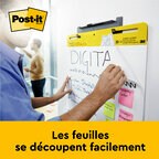 Post-it® Meeting Charts: Les feuilles se découpent facilement