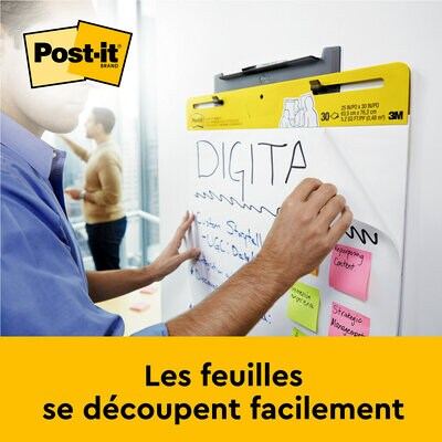 Post-it® Meeting Charts: Les feuilles se découpent facilement